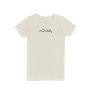 Women's Recycled Tee - Logo - Natural White