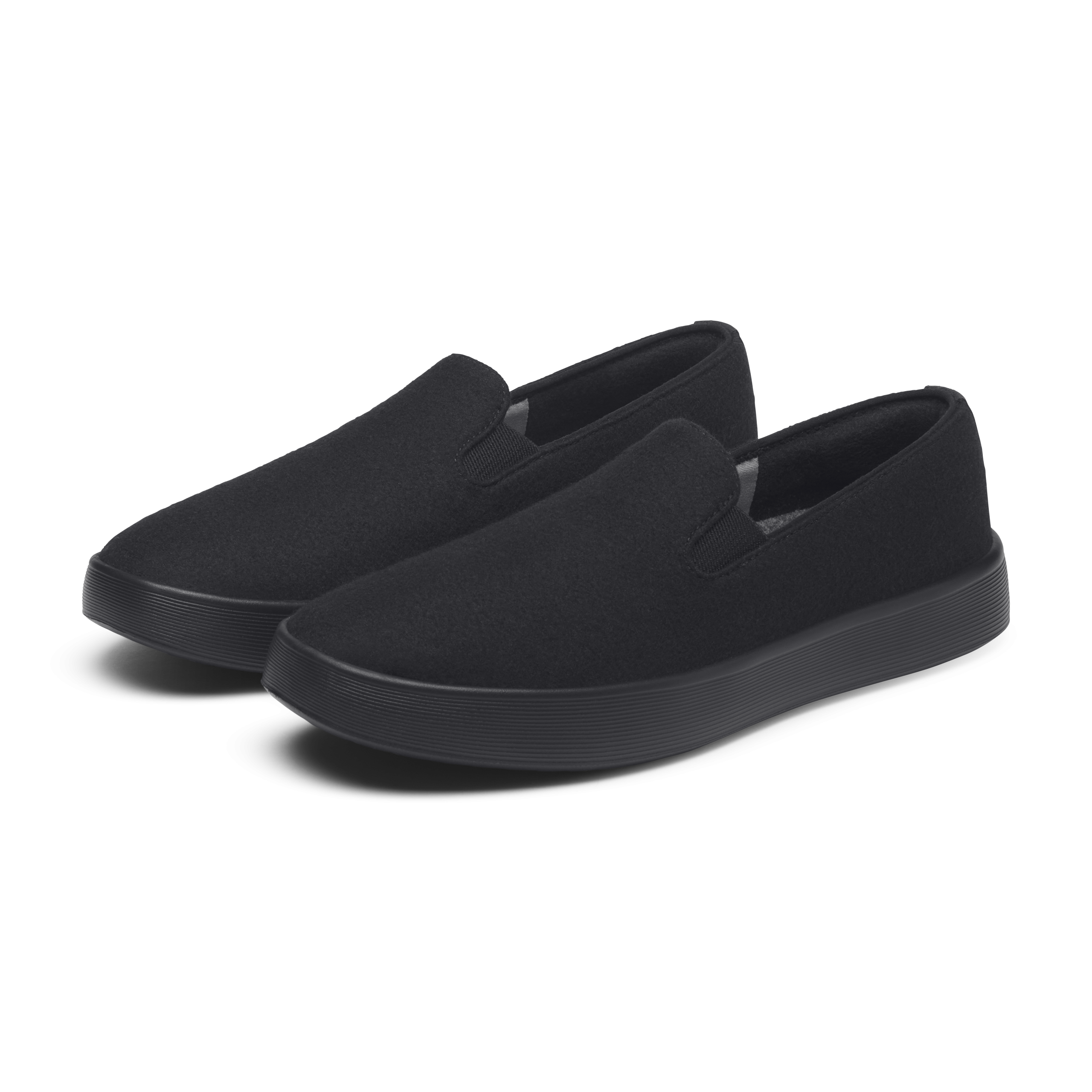 Men's Wool Cruiser Slip On - Natural Black (Natural Black Sole) - Image 5