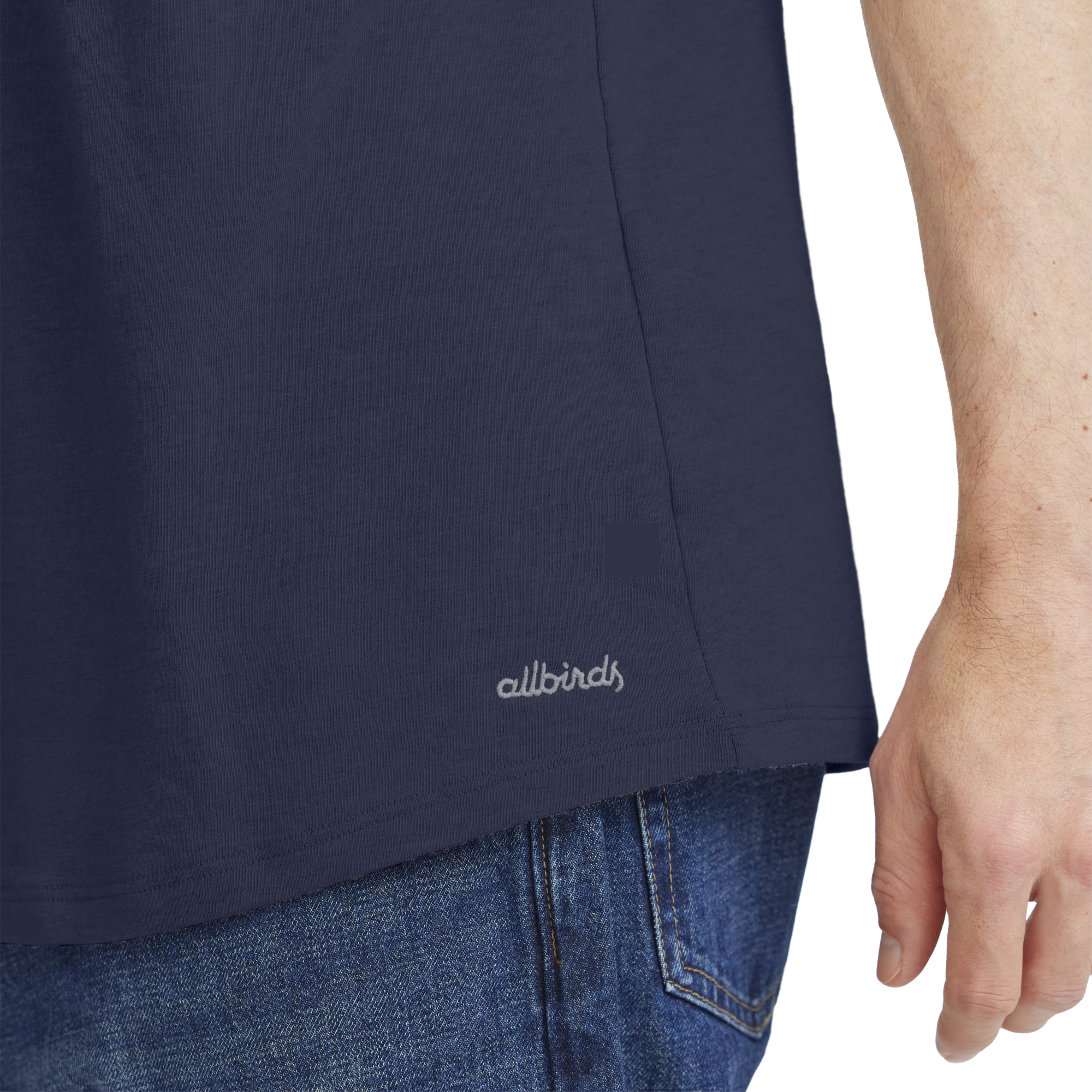 Men's Soft Merino Tee - Deep Navy - Image 4