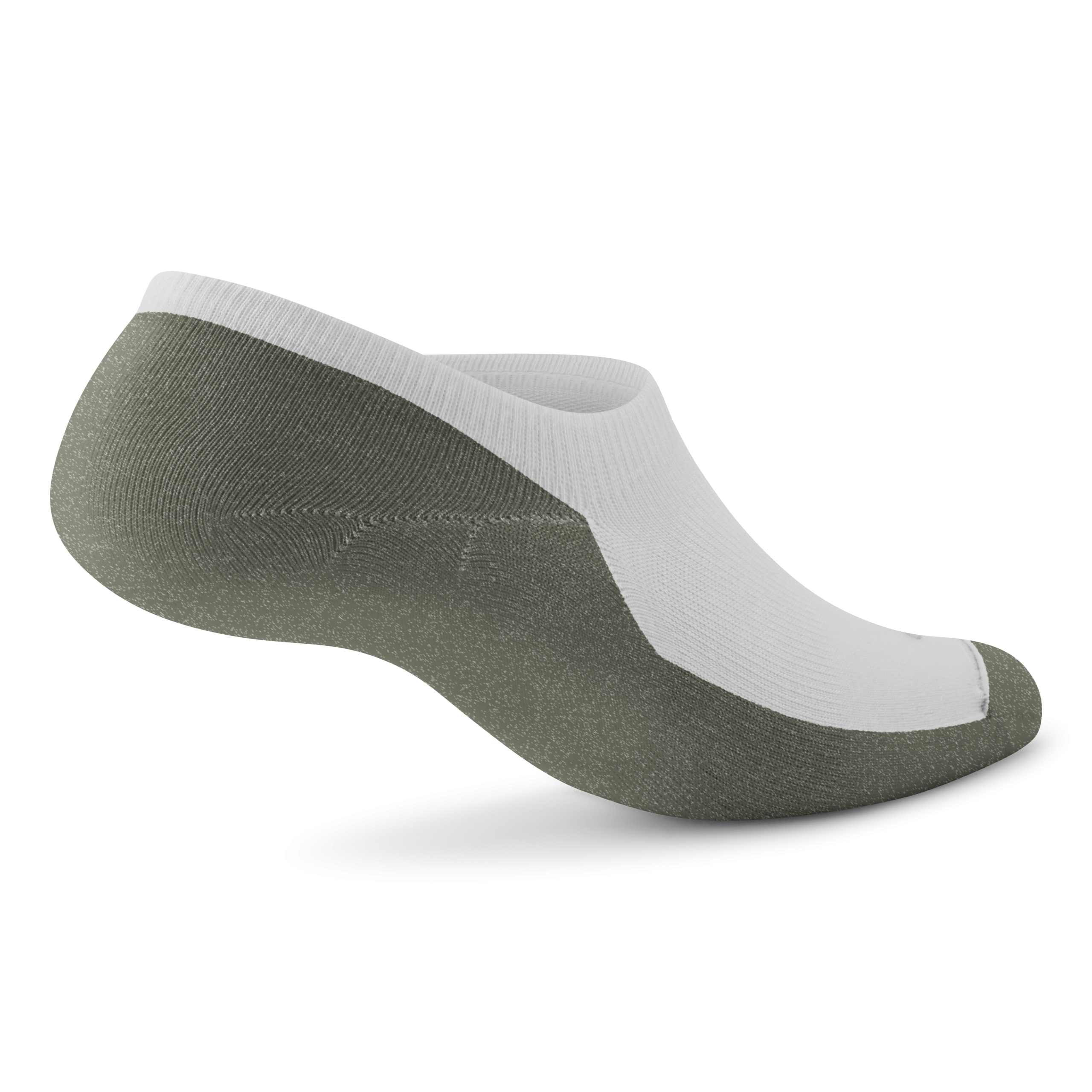 Anytime No Show Sock - Blizzard/Thunder Green - Image 2